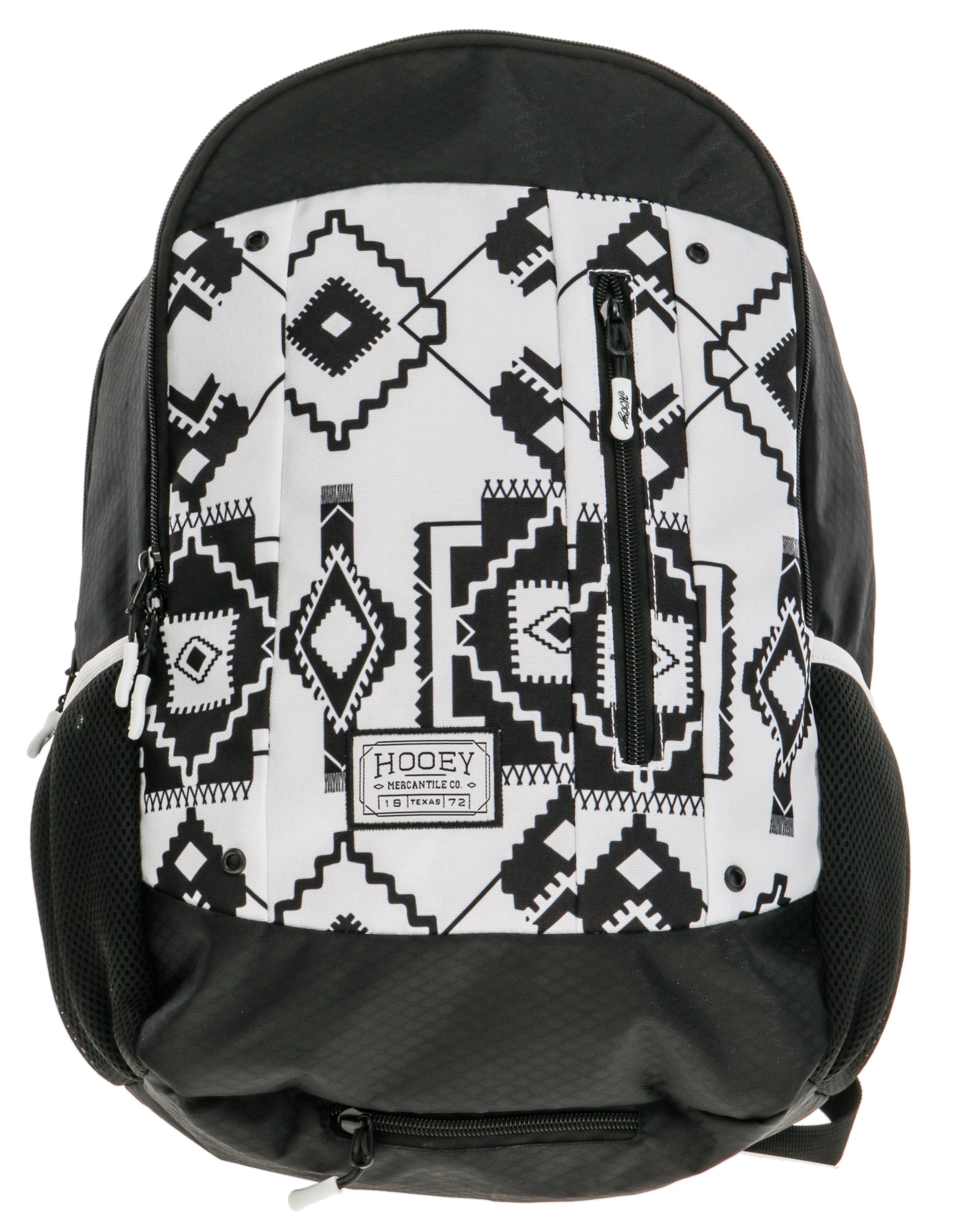 Hooey Rockstar Aztec Backpack - Black/White - BLACK/WHITE